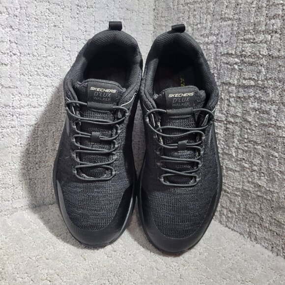 Skechers D’Lux Walker Relaxed Fit Men's Size 9.5 US Black Walking Shoes 232045 - Picture 6 of 11